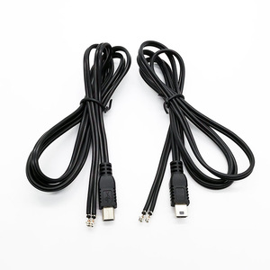 Özel siyah 1.5M Usb 2.0 Mini 5 Pin B tipi kamera konektörü Mini B erkek açmak için End Usb kablosu Open End Usb kablosu - Product Image 6