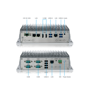 Fábrica de Shenzhen PC industrial sin ventilador de 12ª generación Mini Core I3 i5 i7 integrado con 3 * LAN computadora de caja industrial - Product Image 3