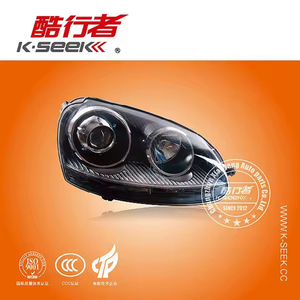 K-SEEK araba aksesuarları oto aydınlatma sistemleri halojen Xenon VW Golf5 MK5 GTI için Led far takımı far - Product Image 5