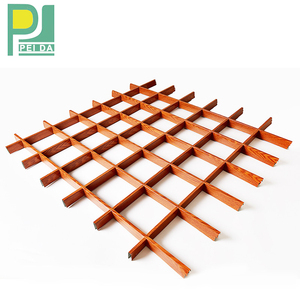 Azulejo de techo de rejilla, falso techo de rejilla suspendido de aluminio - Product Image 1