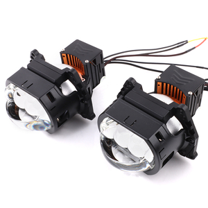 Yeni kare Model üçlü lazer Bi led projektör Lens 3 inç 85W araba güçlendirme işık Bi Led projektör Lens 3.0 - Product Image 6