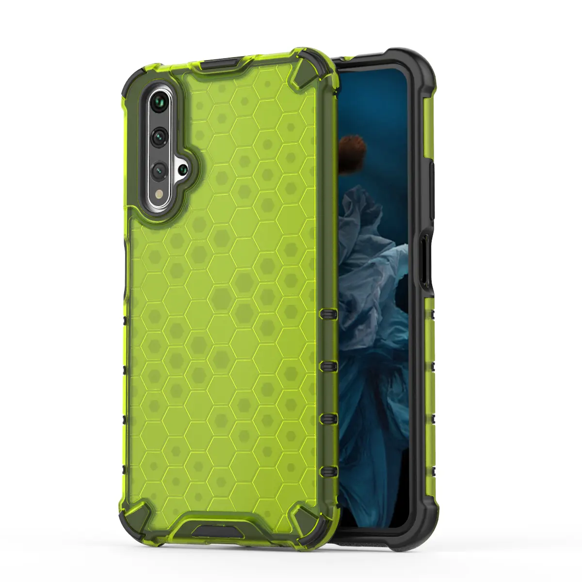 Coque de téléphone portable en nid d'abeille de haute qualité pour couverture de téléphone portable anti-rayures translucide HUAWEI Honor