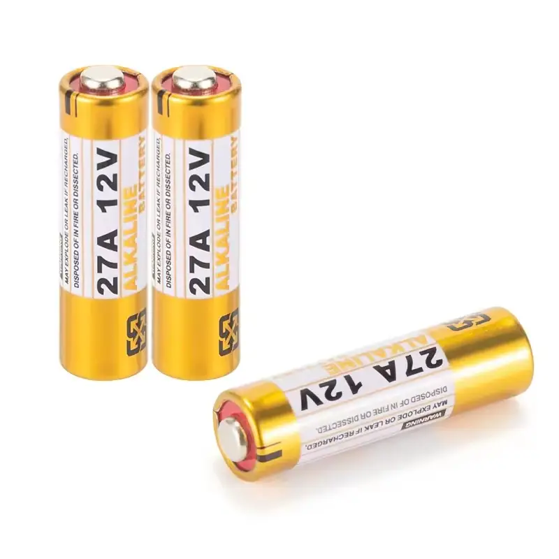 Yüksek kaliteli Rechargeable olmayan şarj edilebilir 12v alkalin mini kuru baterias kapısı uzaktan kumanda a27 alkalin 12 12v pil