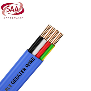 สาย5000.2 a/nzs 450/750V แบบแบน4 core HVAC สายอากาศ1.5มม. 2.5มม. ทองแดงไฟฟ้าสำหรับให้ความร้อนด้วย PVC - Product Image 3