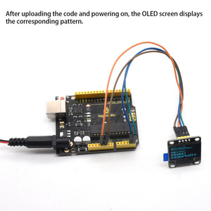 Modulo OLED 0.96 ''/128x64 blu LCD Display a LED modulo/Serial IIC per Arduino Set (nero ed ecologico)