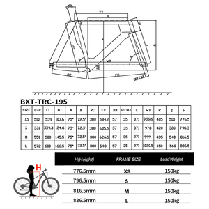 Bxt โครงจักรยานจักรยานลู่700C TRC-195, เฟรมคาร์บอนความเร็วเดียวติดตั้งกับยาง700Cx28C