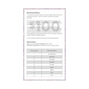 Dual <strong>Verification</strong> Factory Custom Design Qr <strong>Code</strong> Hologram Durable Black Core Paper Lottery Printing - Product Image 4