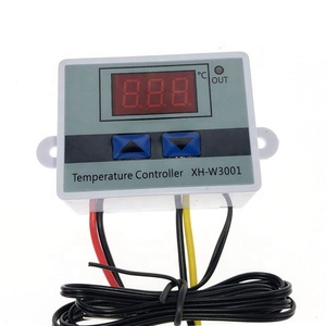 Controlador de temperatura de 12V 24V 220V de fábrica W3001 para incubadora, interruptor de calefacción de refrigeración, termostato, Sensor NTC