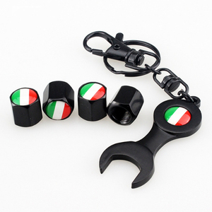 High Quality <strong>Tire</strong> Anti-theft Valve Cap with Wrench Key <strong>Chain</strong> Universal Stem Cover Dust Cover Screw Cap Customized LOGO - Product Image 4
