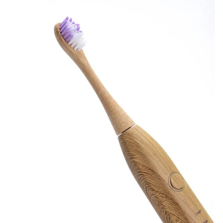 Brosse à dents électrique ultrasonique, Rechargeable, en bambou, écologique, nouveau Design, 2020