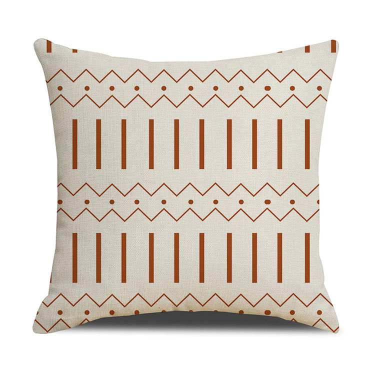 Nordic Home Decor Pillow Cover Office Car Linen Cushion Cover Custom Geometric Print Cushion Cover