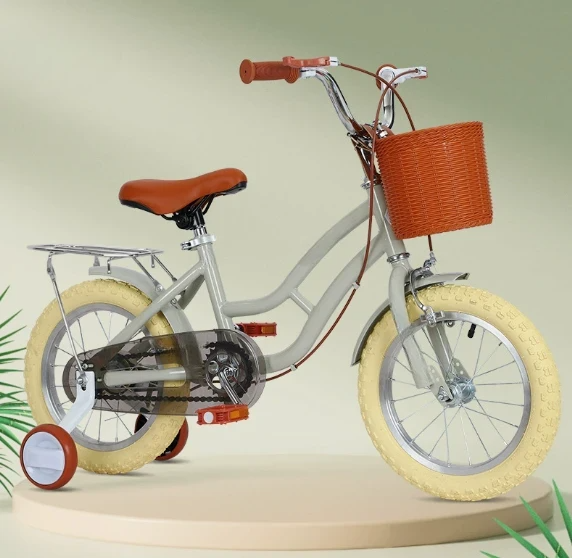Mica gray regular training wheels with bell and pump