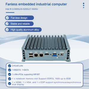 ポータブルブランド4G 8G RAM DDR3 SSDマイクロ第5世代CPUインテルコアi3 i5 i7ファンレスインダストリアルエンボス加工ミニミニイックスピース
