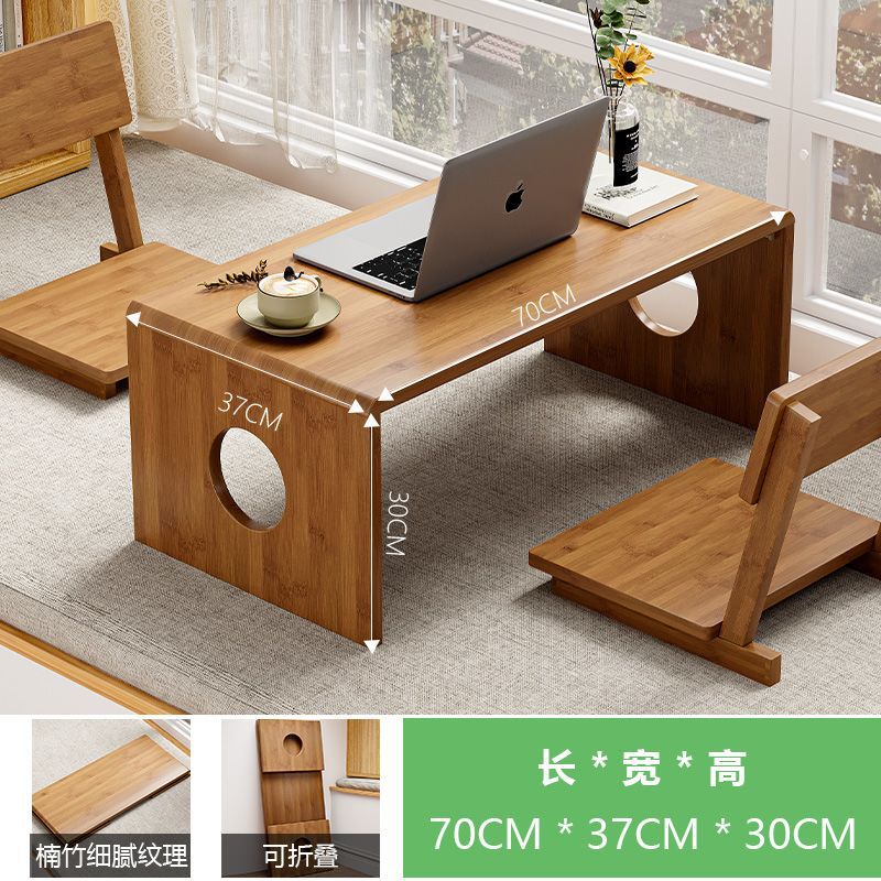 Table de fenêtre ronde Style B Moon Bay| Marron 70*37*30