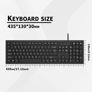 New USB 3.0 <strong>Keyboard</strong> With Membrane Operation Style Wired USB Interface for Desktop Fashionable Office Game <strong>Keyboard</strong> Mouse Set - Product Image 4