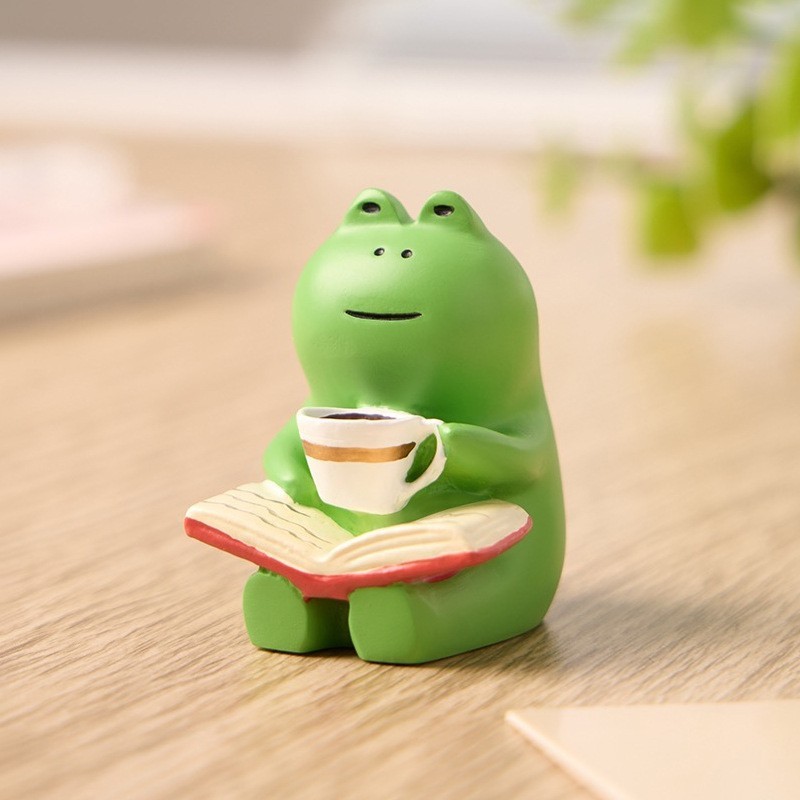 Coffee Frog Desktop Ornament
