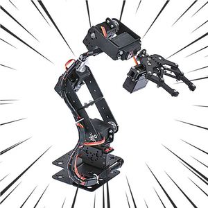 Programmierung 6 DOF Metall roboterarm Mechanische Roboter klemme Klauen montage Kit mit MG996R Servos für DIY Learning Kit