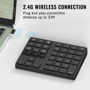 Number Pad Wireless <strong>Numeric</strong> <strong>Keypad</strong> USB-C Rechargeable External 35-Keys Numpad Financial Data Entry <strong>Keyboard</strong> for MacBook Laptop