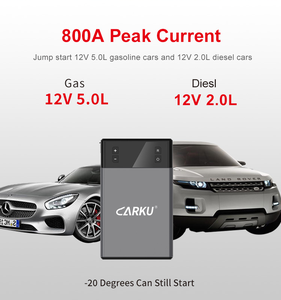 CARKU Hot Sale Portable Car Battery Jump Starter Multi Functional Starter Jump Start mit Air Pump 3-3.5 Hours 5V/2.4A ; CN;GUA - Product Image 3