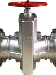 Flange Aluminium Alloy Manual 3" Tube Pinch <strong>Valves</strong> for Dn300