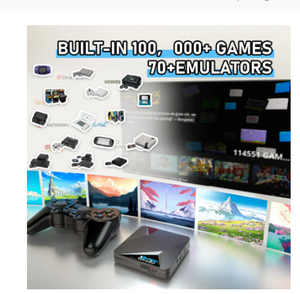 新しいスーパーコンソールX2PROホームビデオゲームコンソール3Dデュアルシステムゲームセットトップボックス、TVHDノスタルジックアーケード2人用ジョイスティック