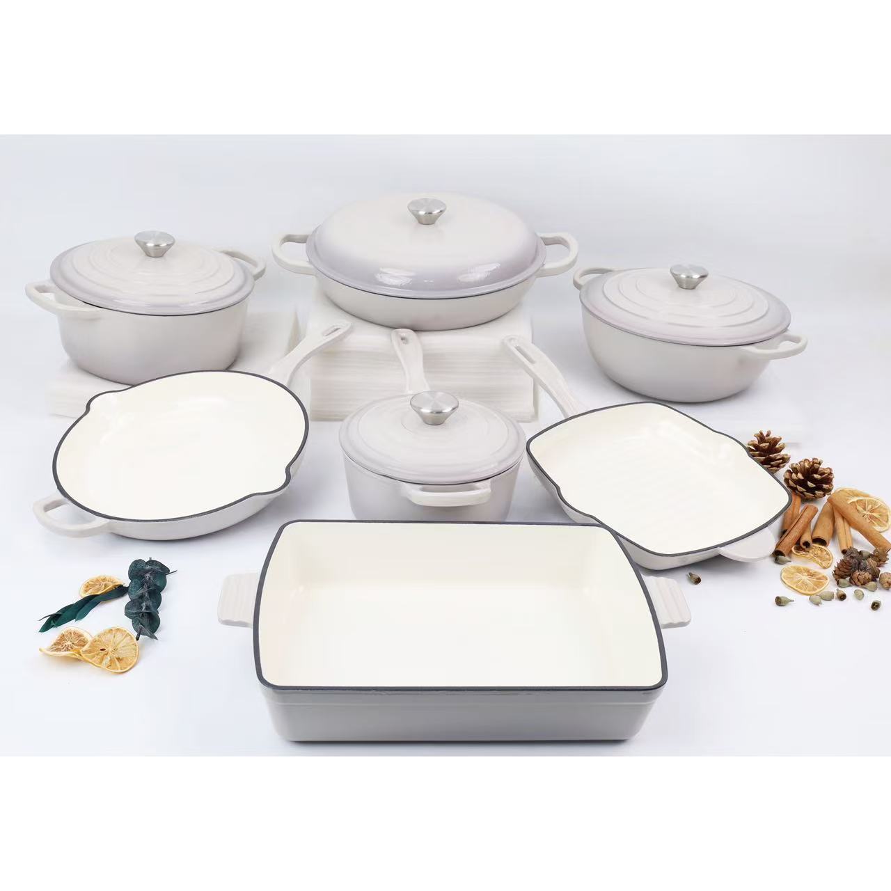 Light gray - seven-piece set