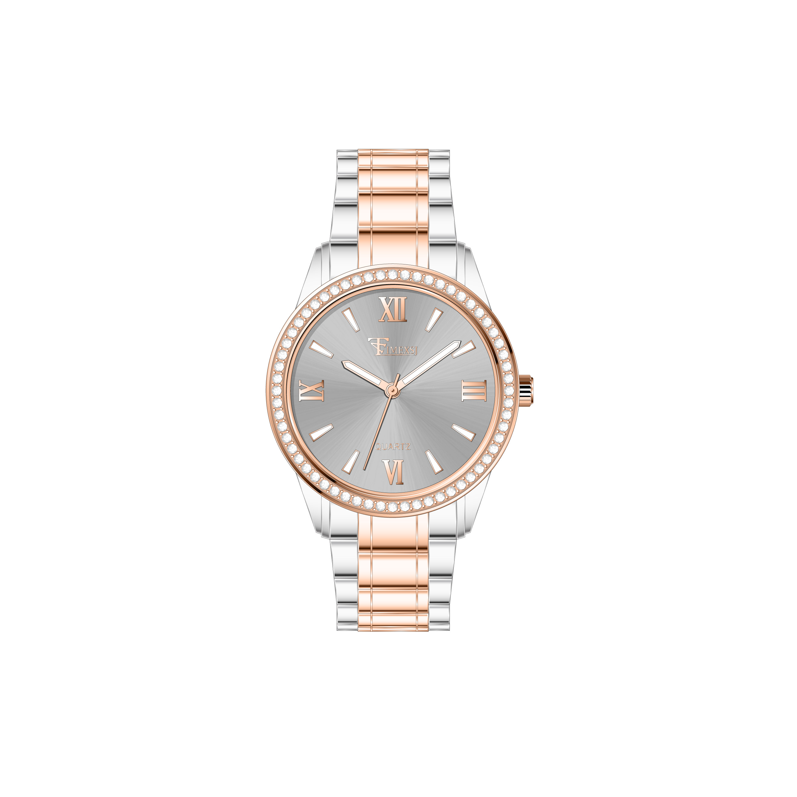 Two Tone Rose Gold - Gray