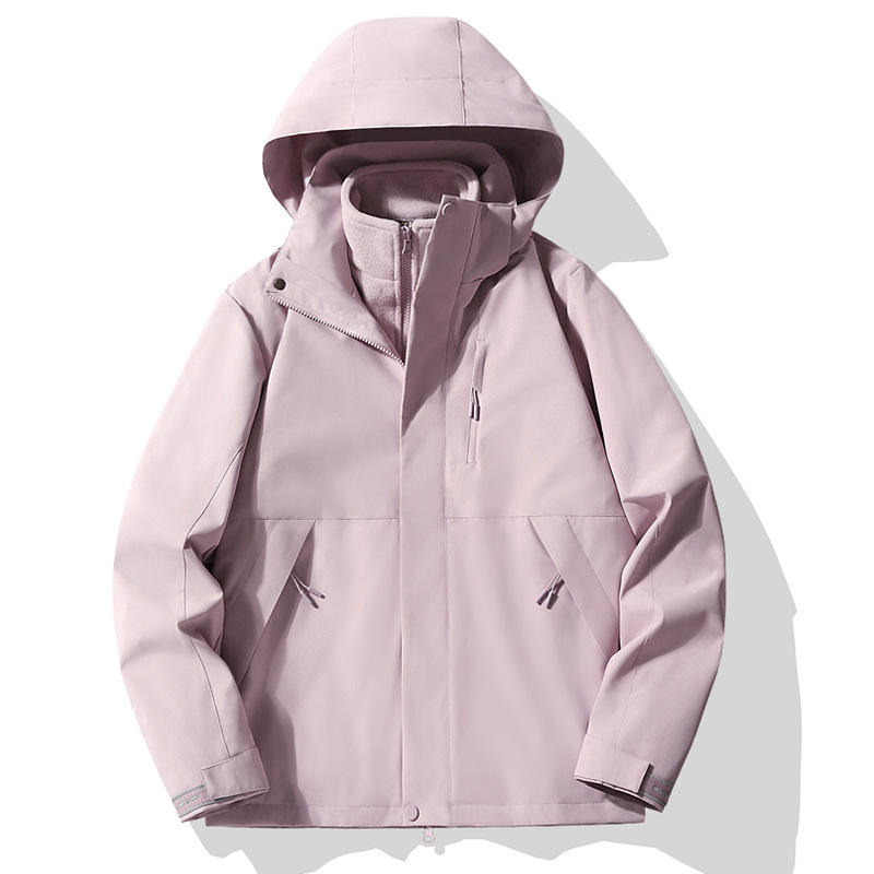 Matte gray purple three-in-one women