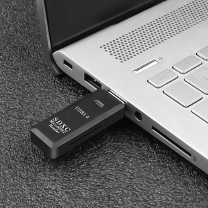 适用于SDHC SDXC微型TF SD适配器SD/TF跨闪存卡转换器工具的迷你超高速2合1 USB 3.0读卡器 - Product Image 4