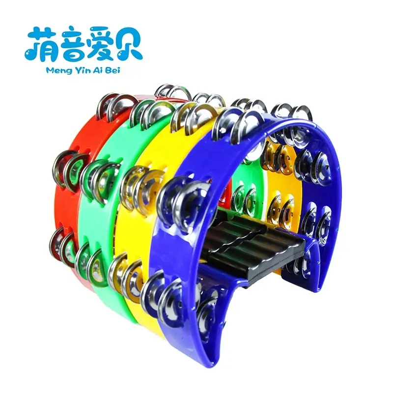 Wholesale cheap musical instrument Factory direct plastic ring tambourine headless