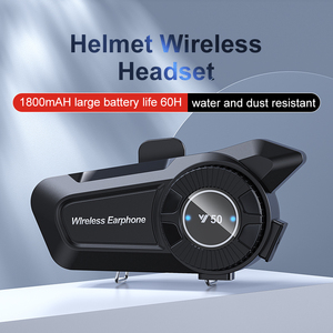 Y50 6 Riders <strong>2</strong>-<strong>Way</strong> <strong>Wireless</strong> moto <strong>Intercom</strong> Headset <strong>System</strong> Bluetooth Helmet Headset Mesh Group <strong>Intercom</strong> for Motorcycle Microphones - Product Image 2