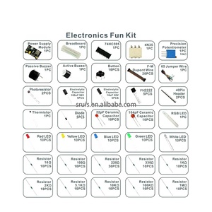Starter Kit for Ar-du-ino Resistor /<strong>LED</strong> / Capacitor / Jumper Wires / Breadboard resistor Kit <strong>with</strong> Retail Box - Product Image 3