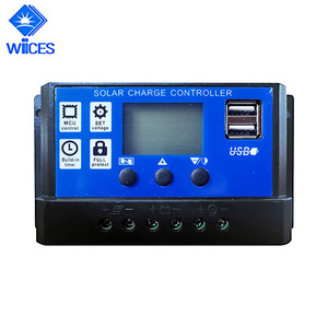 12V /24V/10A Controlador Solar manual PWM controlador de carga solar controlador del sistema solar - Product Image 1