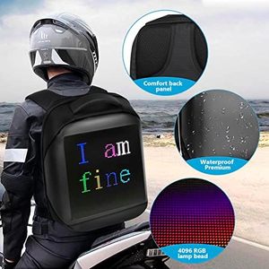キングビジョン防水スクールバッグRGBフルカラーLEDスクリーンバックパックAPPコントロールLEDバッグLEDバックパックディスプレイ - Product Image 2