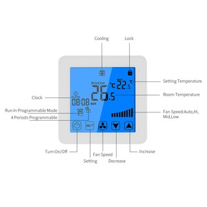 Controlador digital de temperatura programable, termostato de aire acondicionado, función de calefacción y refrigeración, wifi - Product Image 3