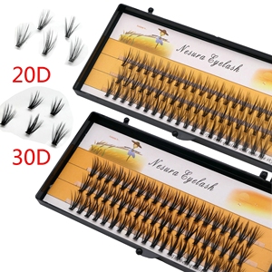 Düğüm ücretsiz özel etiket 20 D el yapımı kirpik küme küme kirpik kalın sahte vizon sentetik saç makinesi yapımı 8 Dd 0.05 20 takım - Product Image 1