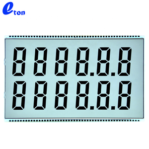 ET-4677 personalizzato monocromatico 7 segmento 12 cifre tipo HTN Display Lcd Lcd positivo con scheda controller per erogatore carburante - Product Image 4