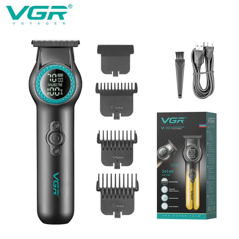 V-990 Barber Cordless Rechargeable Professional Hair Trimmer for Men