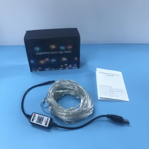 Smart albero di natale luci della stringa di luci colorate APP telecomando albero ornamento RGB <span class=keywords><strong>LED</strong></span> Smart natale luci di Natale