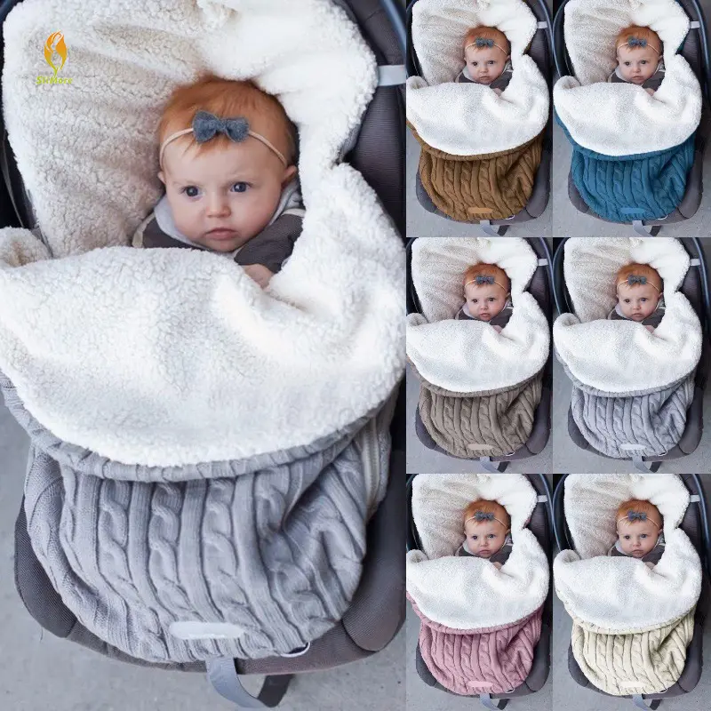 Зимнее теплое Пеленальное Одеяло для новорожденных, детский хлопковый спальный мешок для младенцев