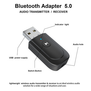 Receptor y transmisor de Audio Bluetooth 5,0, Mini estéreo, AUX, USB, Conector de 3,5mm para PC, auriculares, Kit de coche, adaptador inalámbrico - Product Image 6