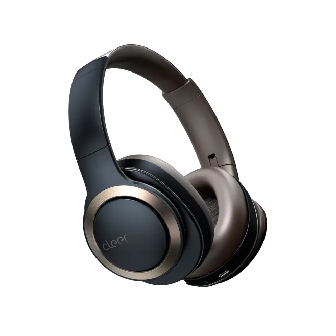 אנדורו ANC BQB ANC רעש מבטל מעל אוזן אוזניות Bluetooth 5.1 היי-res מיקרופון בס 3D סראונד אוזניות