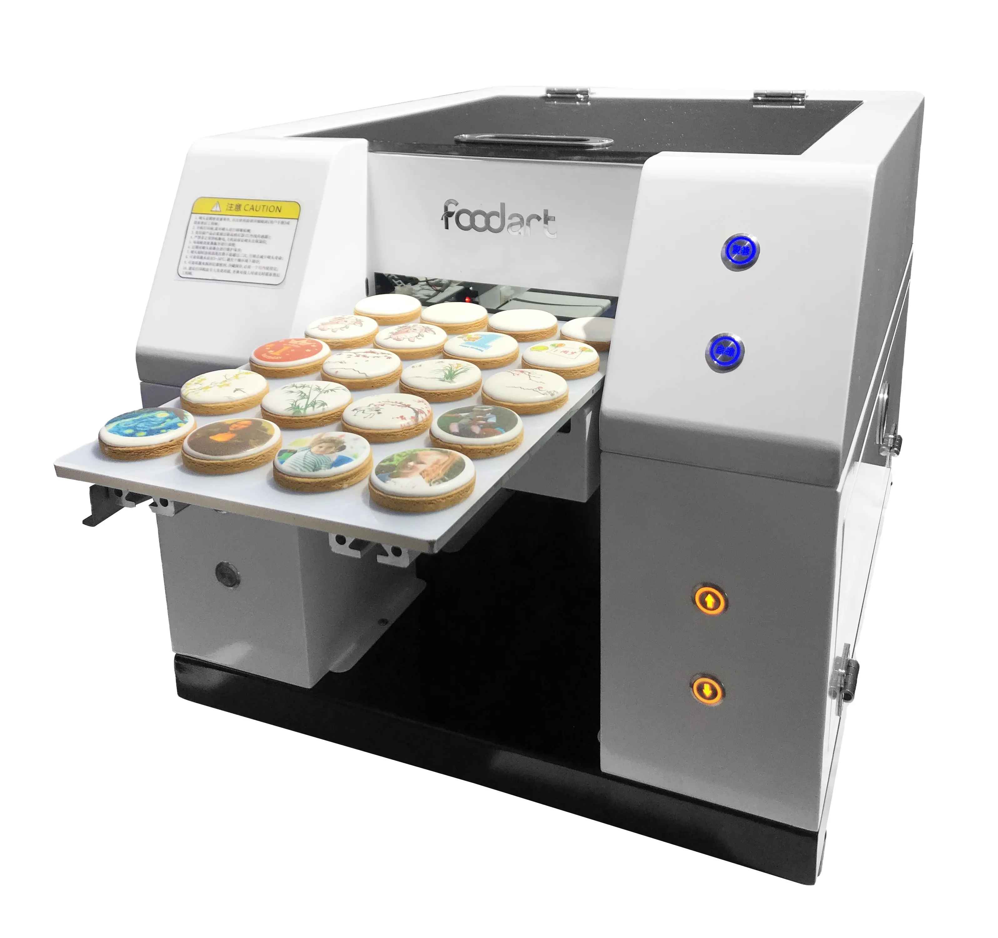 Machine d'impression de qualité alimentaire utilisée par boulangerie imprimante alimentaire comestible de taille A4 pour l'impression directe sur le biscuit