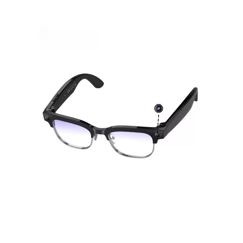 Monture noire + verres transparents
