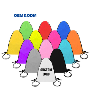 Bolsa de cordón reutilizable personalizada, mochila con cordón, mochila escolar con cordón de poliéster para uso en exteriores - Product Image 1