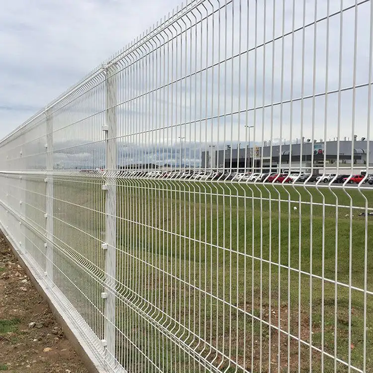 Leadwalking Yard Link in filo di ferro con recinzione a V pannello in rete saldata con rivestimento in PVC verde scherma di sicurezza/rete metallica saldata/pannello di recinzione