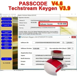 PASSCODE V4.5/V4.6 per Techstream V18.00.008 registrazione Software Keygen calcolatrice Smart Code Reset per Toyota/Scion/Lexus - Product Image 3