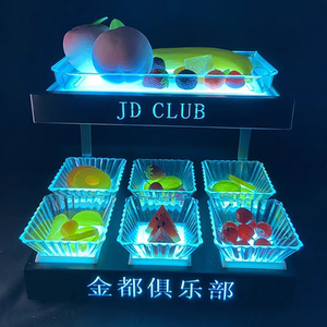 Nhà Máy Nhà sản xuất tùy chỉnh Snack thực phẩm phục vụ khay trái cây sáng LED chiếu sáng trang trí cho Câu lạc bộ đêm khách sạn Thanh KTV - Product Image 2
