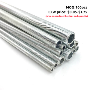 M10x1 Pitch kẽm mạ sắt đèn núm vú mở rộng ánh sáng hệ thống dây điện kết nối ống tất cả các ren rỗng Ống que thép Metric - Product Image 4