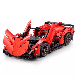 Mold King 13079 Rc car red poison sports car mobile app programmazione telecomando elettrico assemblaggio auto building blocks